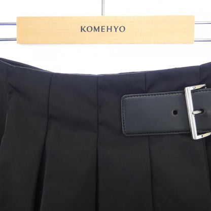 Prada Re-Nylon Pleated Mini Skirt Triangle Logo — view 5