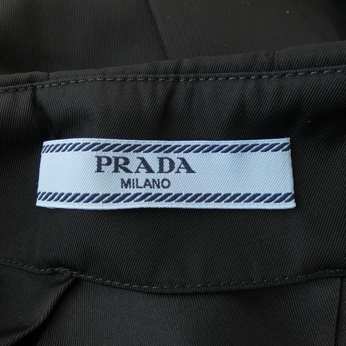 Prada Re-Nylon Pleated Mini Skirt Triangle Logo — view 4