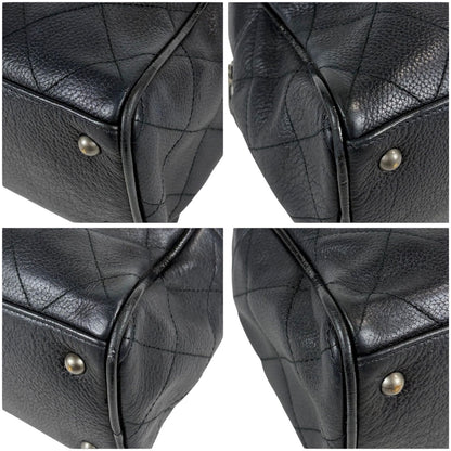 Chanel Quilted Caviar Leather Mini Boston Bag — view 6