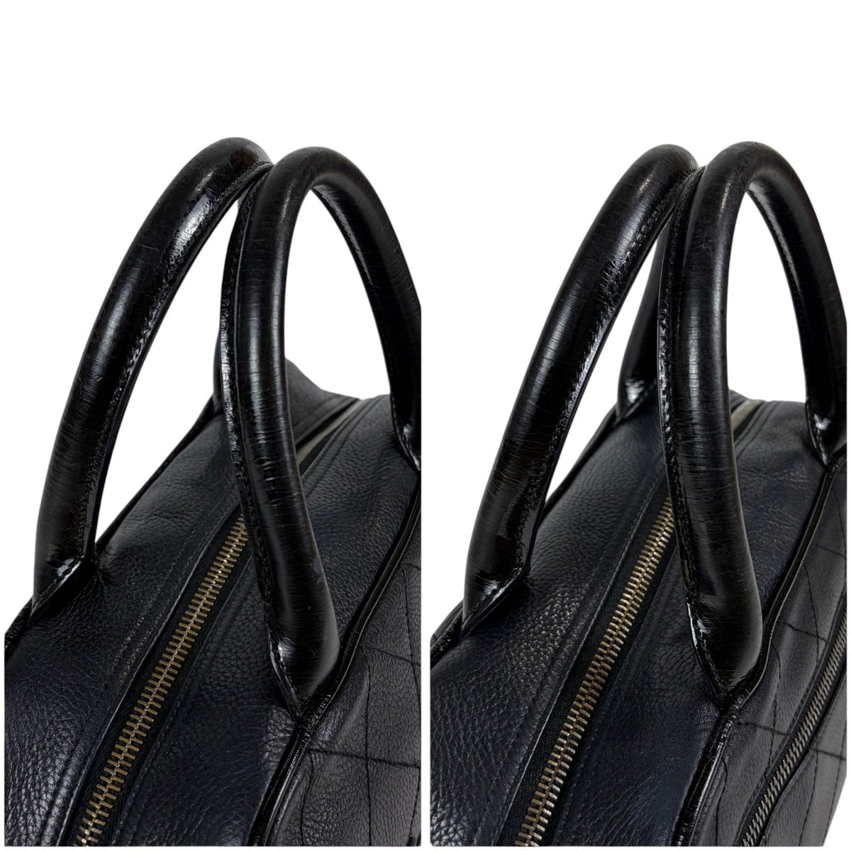 Chanel Quilted Caviar Leather Mini Boston Bag — view 7