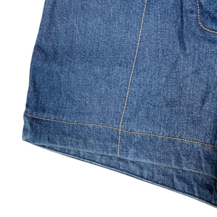 Louis Vuitton Denim Shorts Monogram Patch Cotton Elastane Blue — view 5