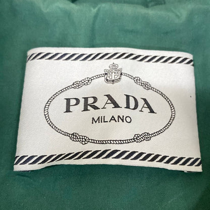 Prada Coat S Dark Green Soutien Collar Rain Cotton 36 — view 3