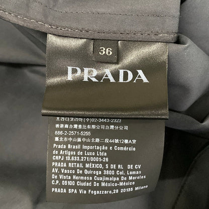 Prada Coat S Dark Green Soutien Collar Rain Cotton 36 — view 5