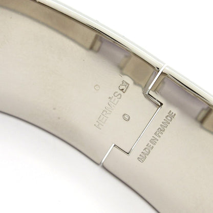 Hermes Bangle Clic Clac H Silver Red Bracelet — view 4