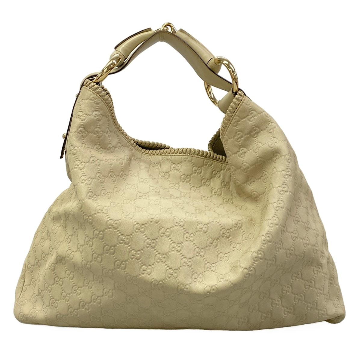 Gucci Handbag Horsebit Ivory Leather — view 3