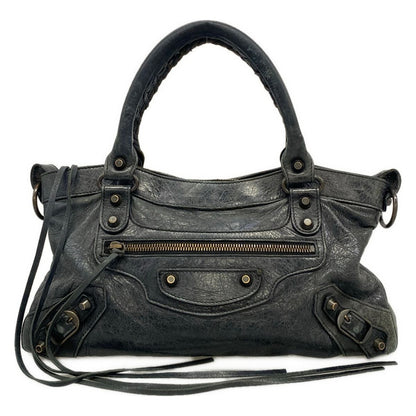 Balenciaga Handbag Black Leather