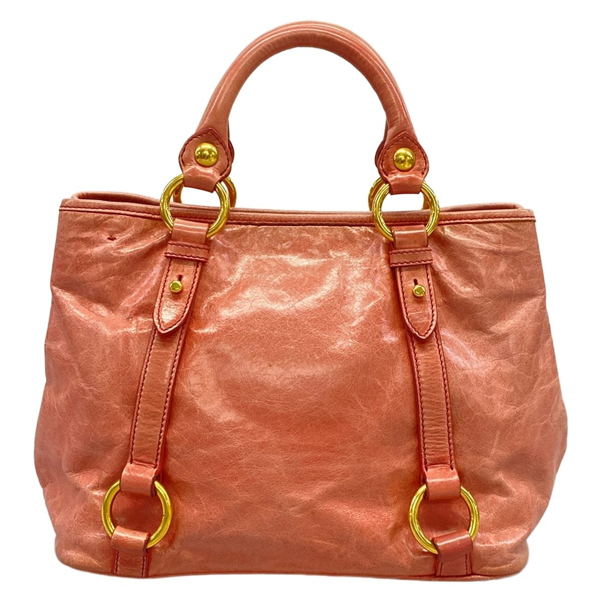 Miu Miu Tote Bag Pink Leather — view 3