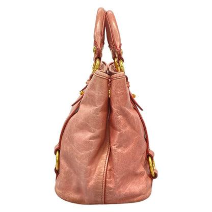 Miu Miu Tote Bag Pink Leather — view 4