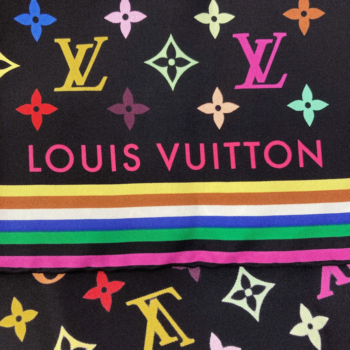 Louis Vuitton I Love Monogram Takashi Murakami Collaboration Scarf Silk — view 4