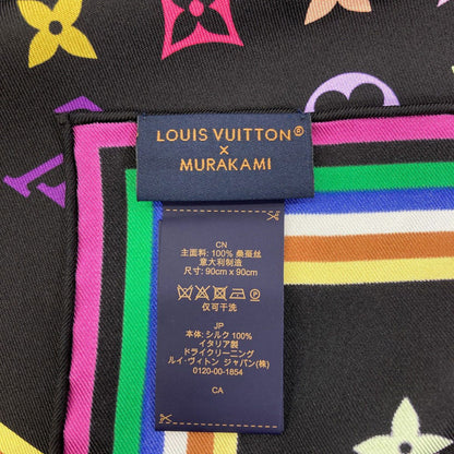 Louis Vuitton I Love Monogram Takashi Murakami Collaboration Scarf Silk — view 5