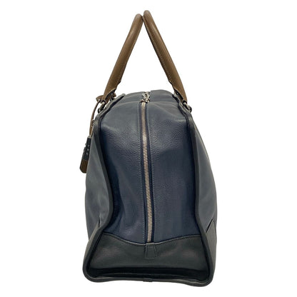 Loewe Boston Bag Amazona 44 Dark Navy Black Brown Leather — view 4