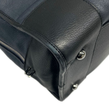 Loewe Boston Bag Amazona 44 Dark Navy Black Brown Leather — view 6