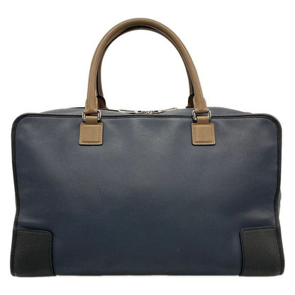 Loewe Boston Bag Amazona 44 Dark Navy Black Brown Leather — view 3