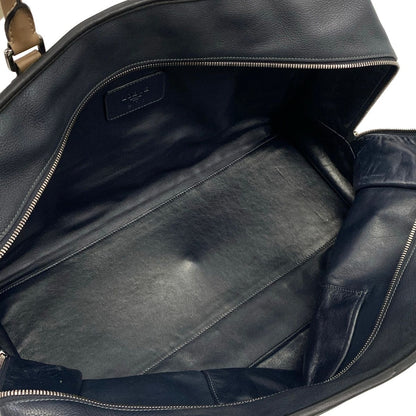 Loewe Boston Bag Amazona 44 Dark Navy Black Brown Leather — view 7