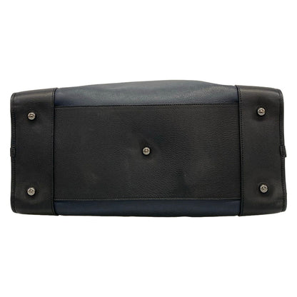 Loewe Boston Bag Amazona 44 Dark Navy Black Brown Leather — view 5