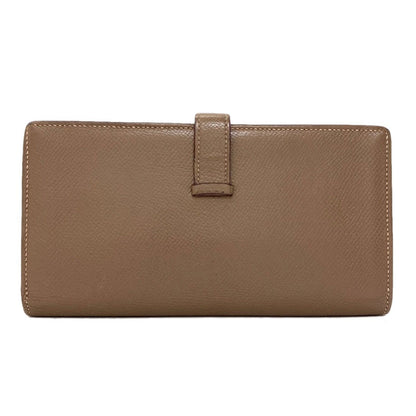 Hermes Bearn Soufflet Silver Wallet Epsom — view 2