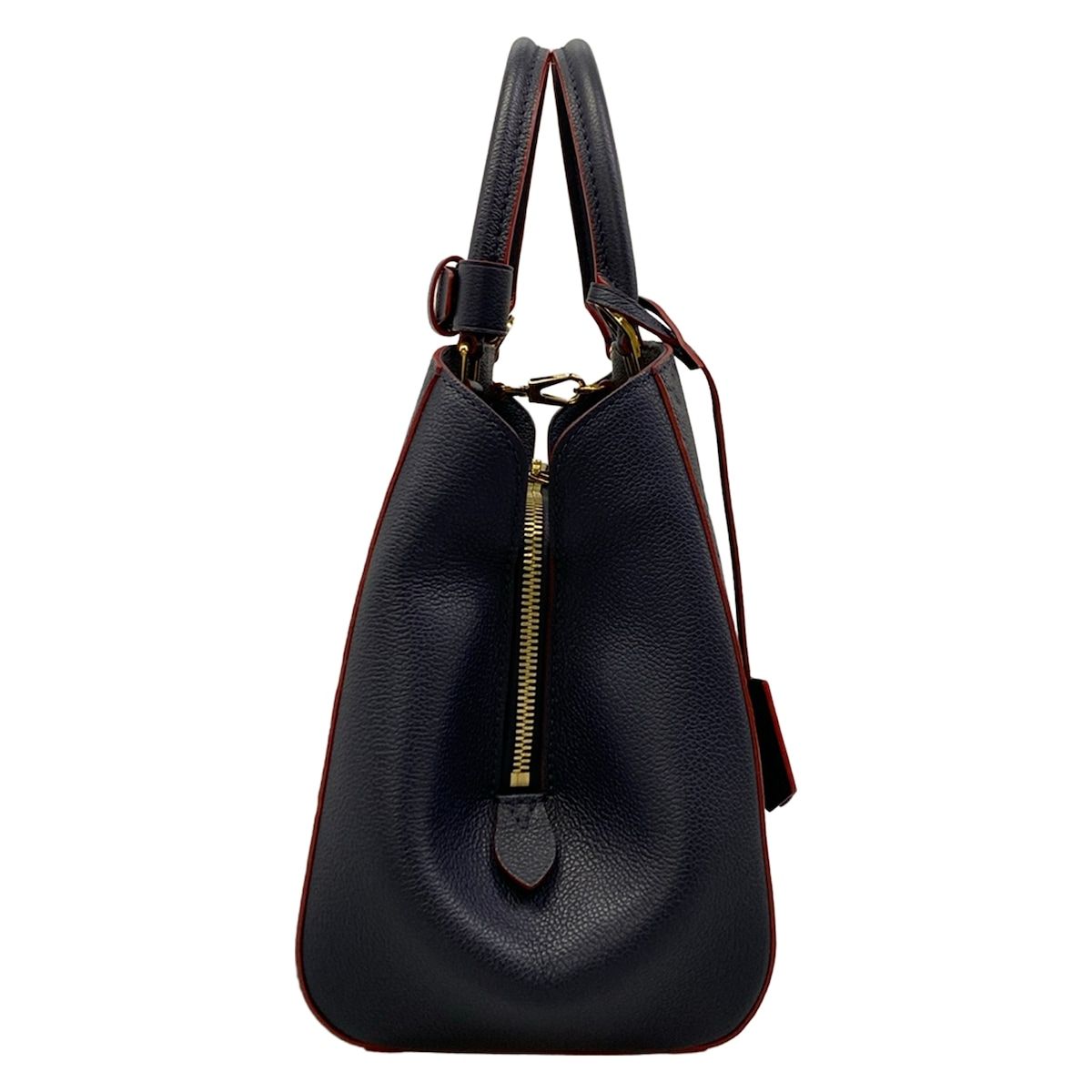 Louis Vuitton Handbag Monogram Empreinte Montaigne MM Marine Rouge Leather — view 2
