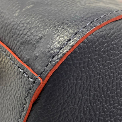 Louis Vuitton Handbag Monogram Empreinte Montaigne MM Marine Rouge Leather — view 8