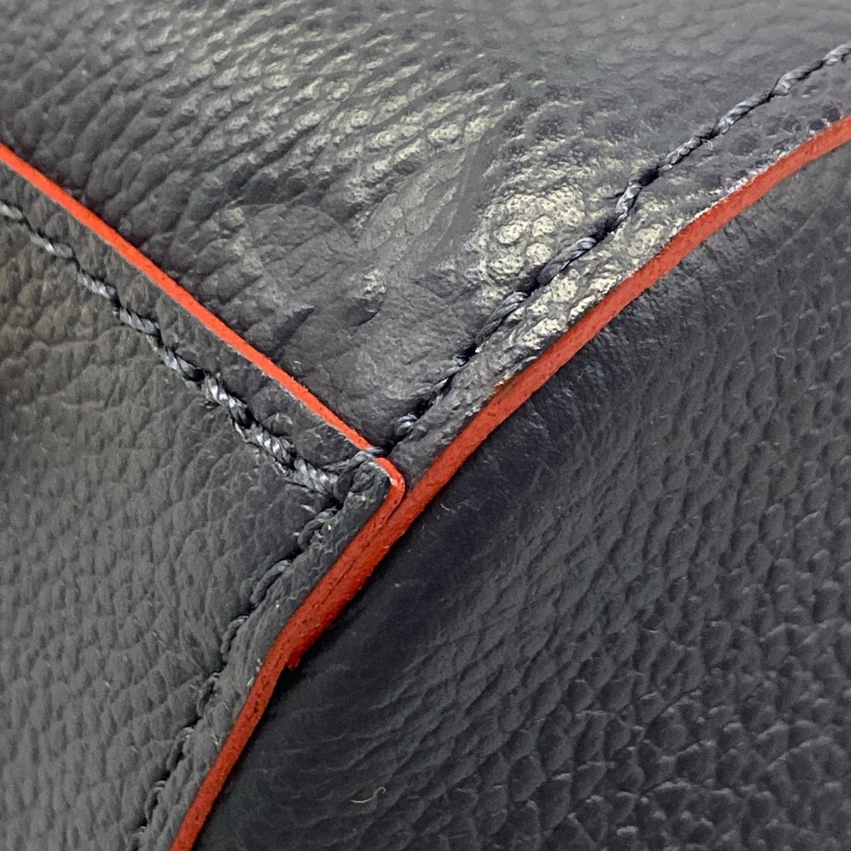 Louis Vuitton Handbag Monogram Empreinte Montaigne MM Marine Rouge Leather — view 6