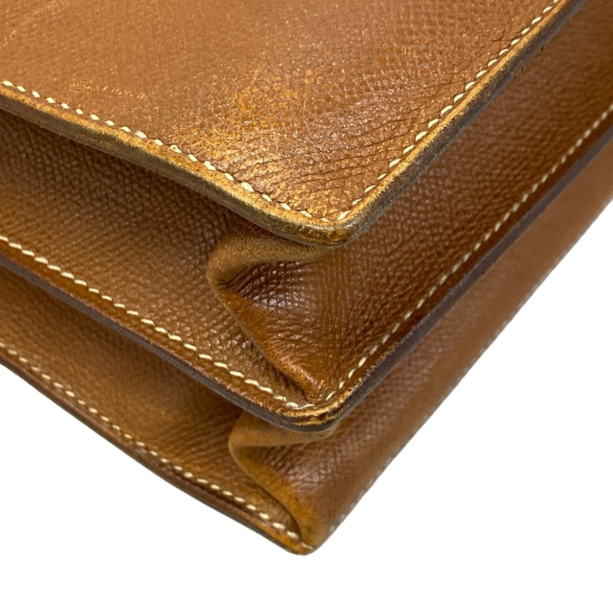 Hermes Business Bag Sac Depeche Brown Leather — view 6