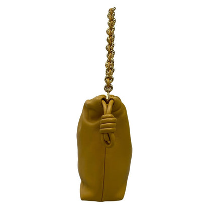 Loewe Flamenco Perth Mini Sahara Drawstring Mini Bag Chain Handle Lambskin — view 4