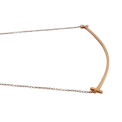 Tiffany & Co T Smile Necklace 18k Pink Gold — view 4
