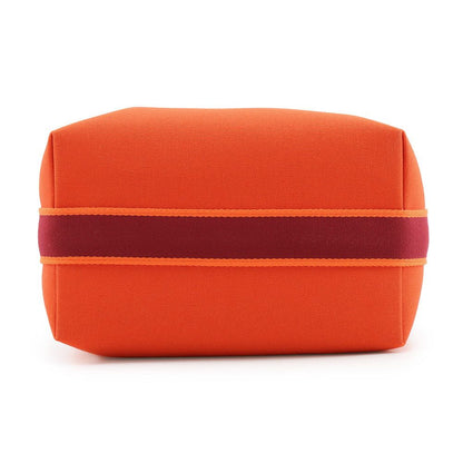 Hermes Pouch Bride-a-Brac GM Orange Fu Silver Canvas Case — view 3