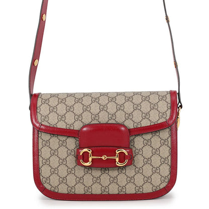 Gucci Shoulder Bag 1955 Horsebit GG Supreme Beige