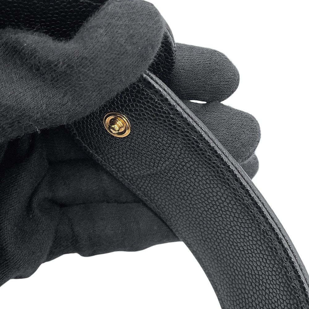 Chanel Handbag Double Chain Bow Hobo Pouch Quilted CC Logo Ribbon Caviar — view 8