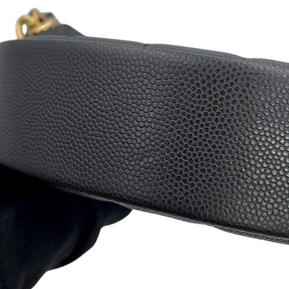 Chanel Handbag Double Chain Bow Hobo Pouch Quilted CC Logo Ribbon Caviar — view 6