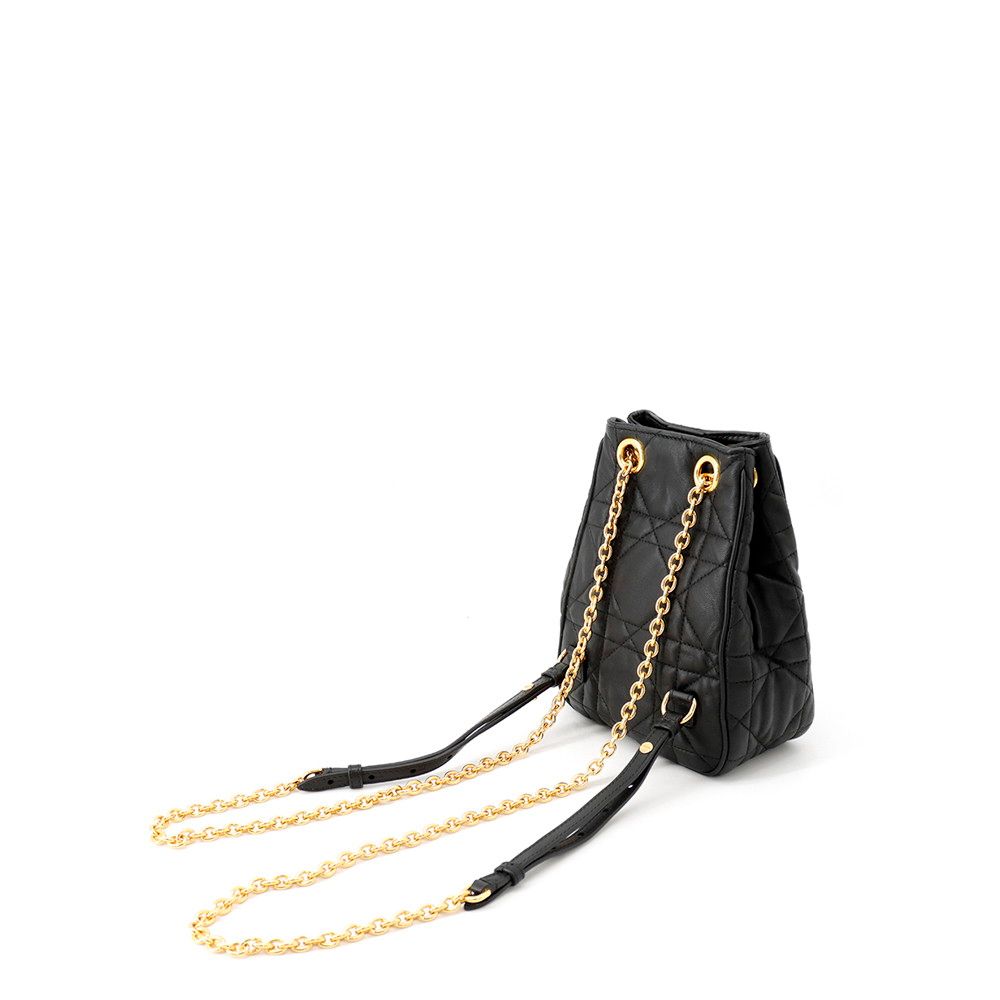 Dior Backpack Caro Lambskin Black — view 2