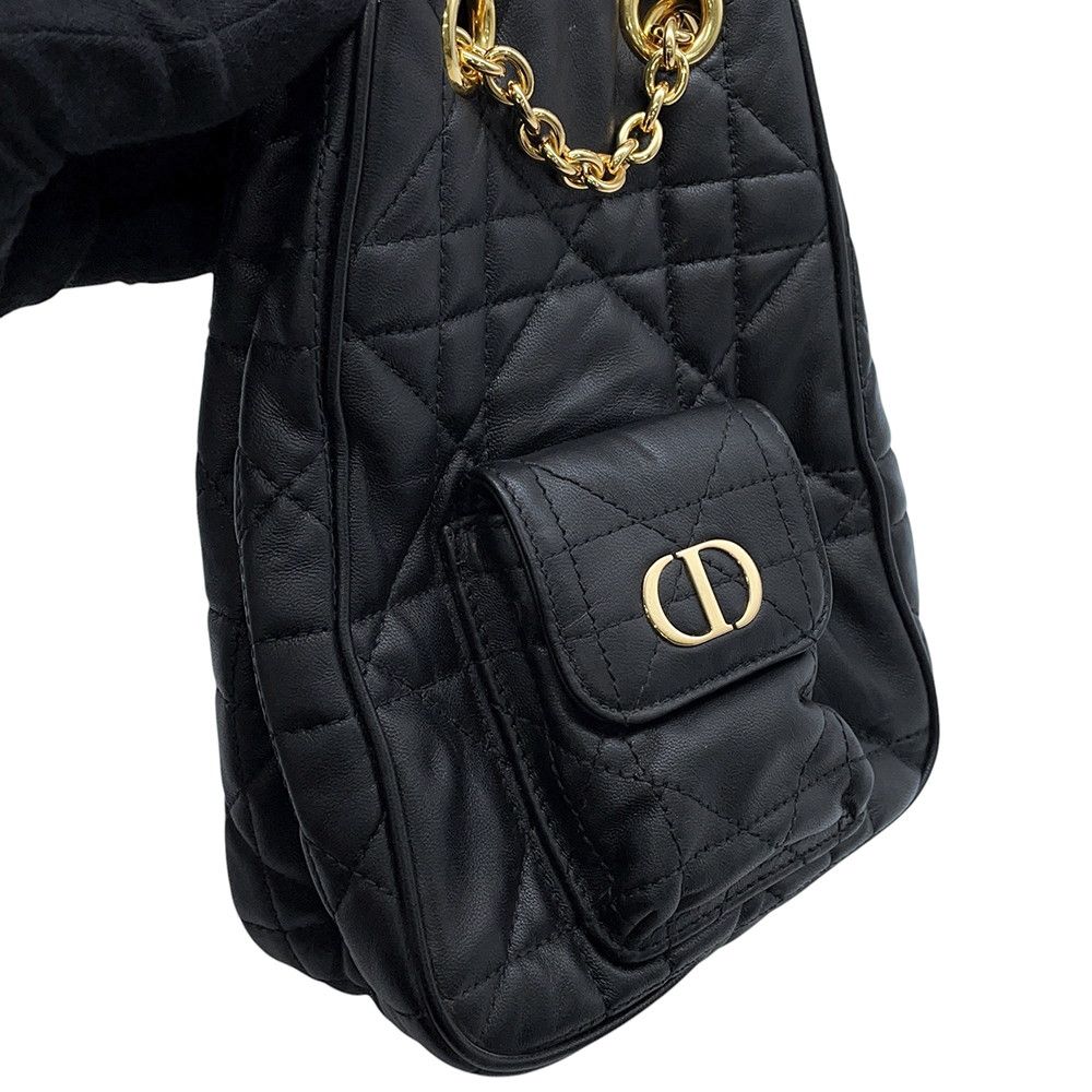 Dior Backpack Caro Lambskin Black — view 6