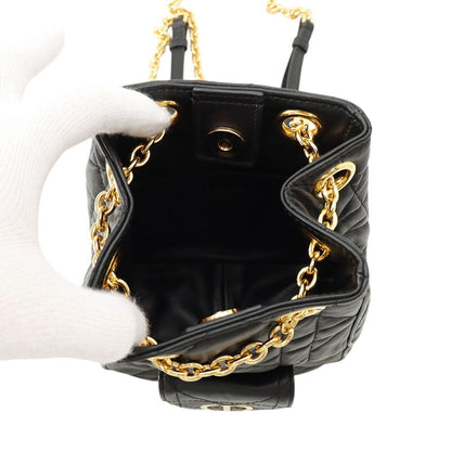 Dior Backpack Caro Lambskin Black — view 5