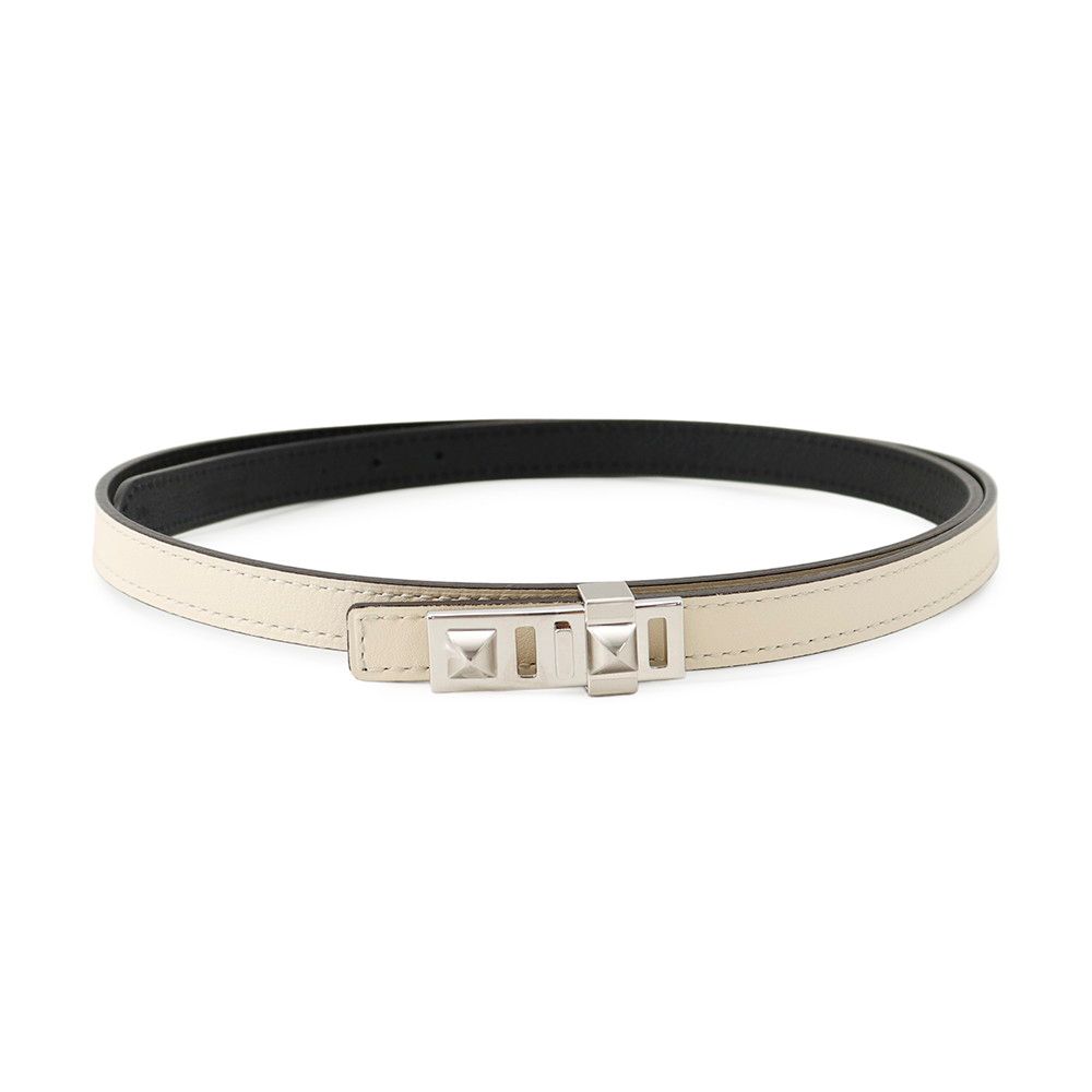 Hermes Belt Collier de Chien Cles Black Silver Swift Epsom
