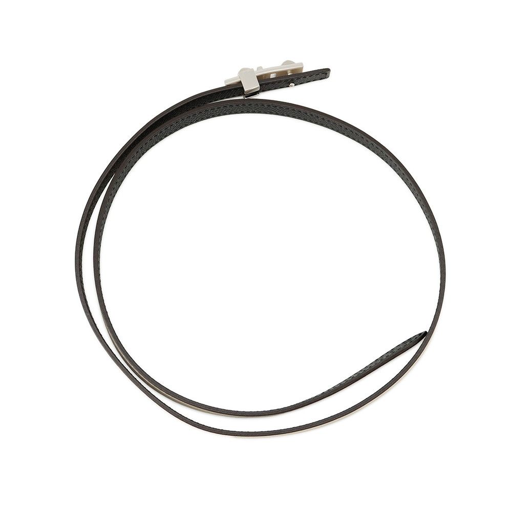 Hermes Belt Collier de Chien Cles Black Silver Swift Epsom — view 3