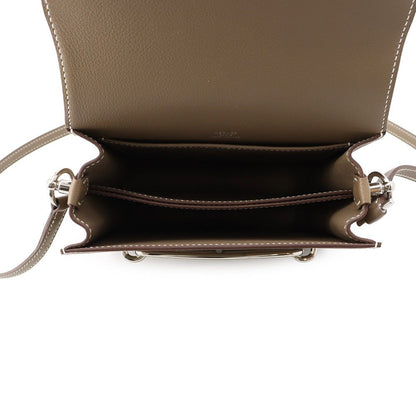 Hermes Sac Roulis Mini Etoupe Silver Evercolor — view 5