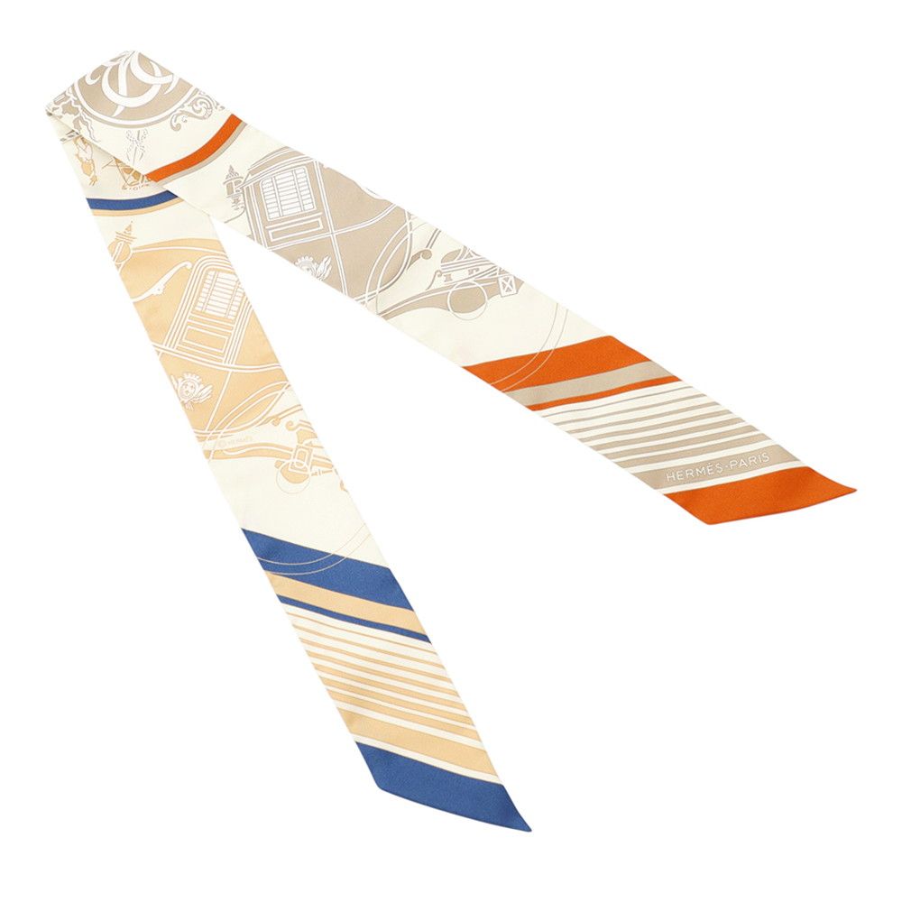 Hermes Scarf Twilly Ex-Libris Silk Twill — view 3