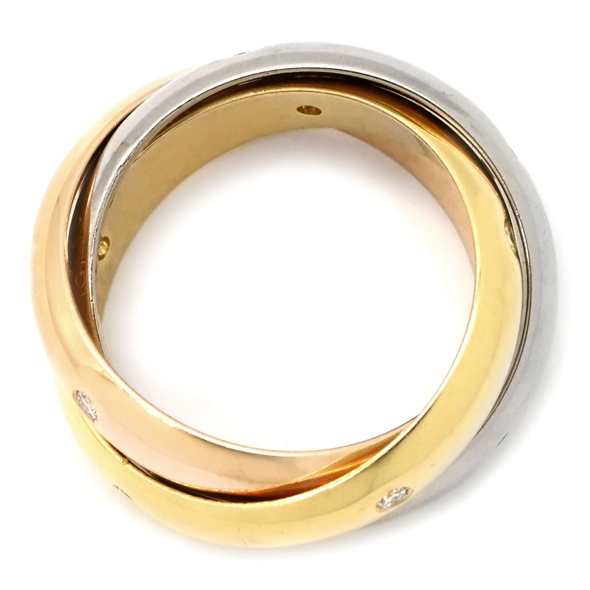 Cartier Ring Trinity Constellation Diamond White Gold Yellow Pink 46 — view 2