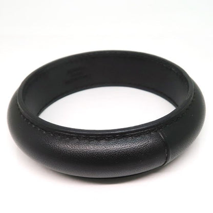 Hermes Leather Bangle Astral Bracelet Black — view 2