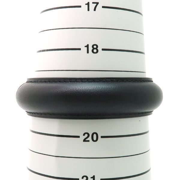 Hermes Leather Bangle Astral Bracelet Black — view 7