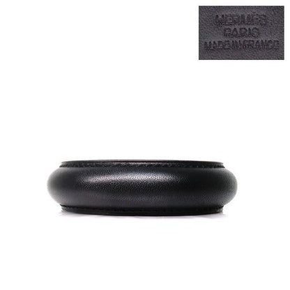 Hermes Leather Bangle Astral Bracelet Black
