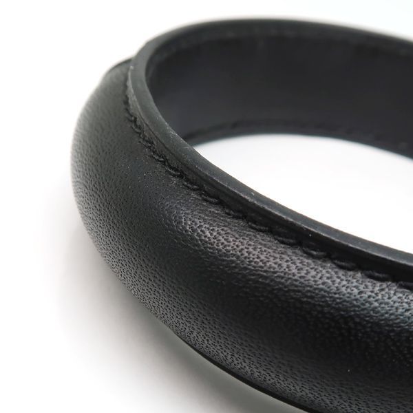 Hermes Leather Bangle Astral Bracelet Black — view 3