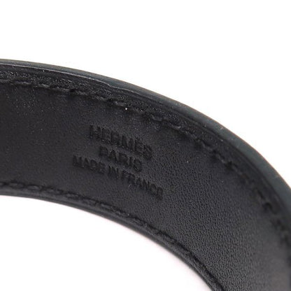Hermes Leather Bangle Astral Bracelet Black — view 5