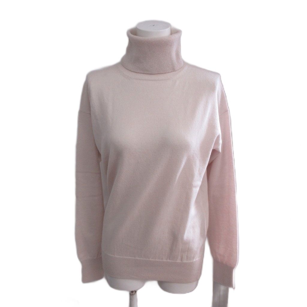 Hermes Martin Margiela Era Knit Sweater Cashmere 38 Turtleneck Long Sleeve Ivory