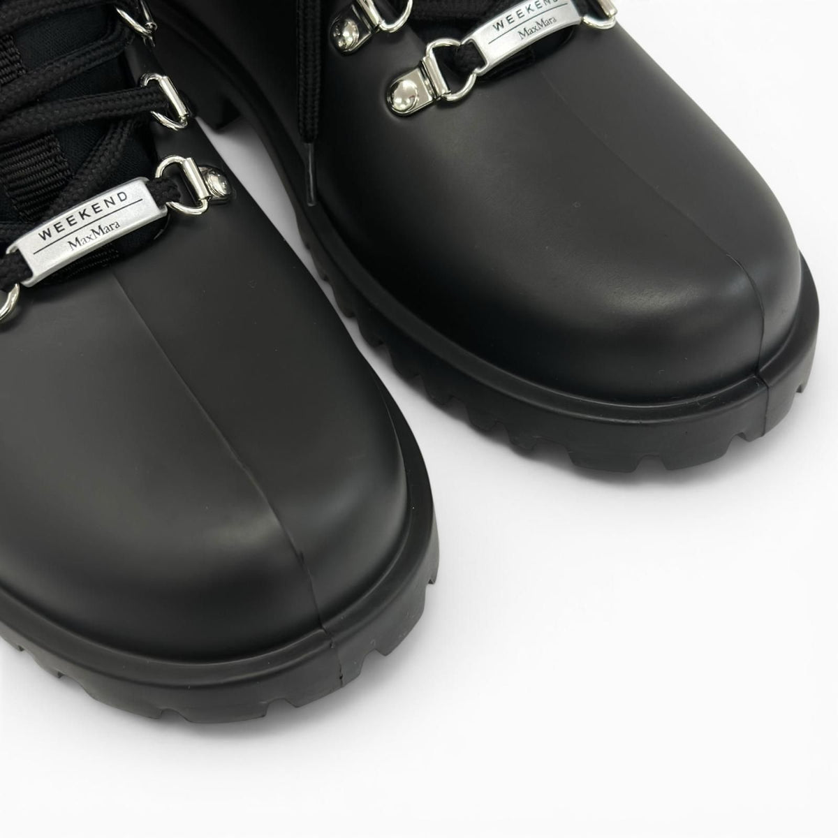 Max Mara Weekend Agenzia Boots Rain Shoes Black — view 7
