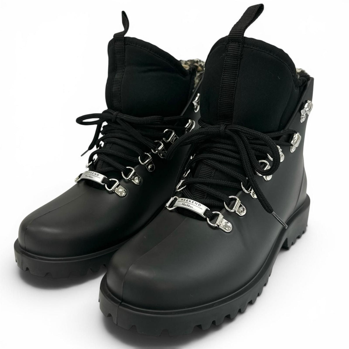 Max Mara Weekend Agenzia Boots Rain Shoes Black