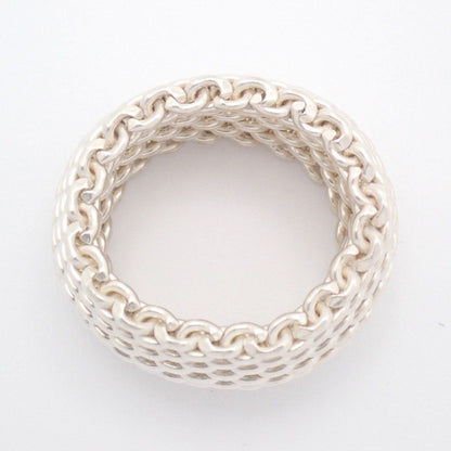 Tiffany & Co Somerset Mesh Ring 925 Sterling Silver — view 3