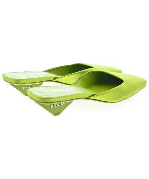 Prada Pumps Heels Green — view 2