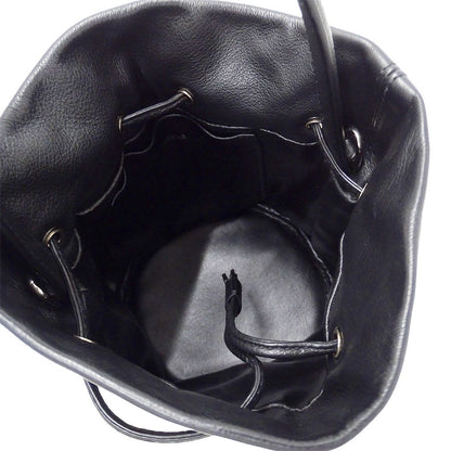 Balenciaga 2-Way Shoulder Bag Leather Everyday Drawstring XS Black Handle Casual — view 7