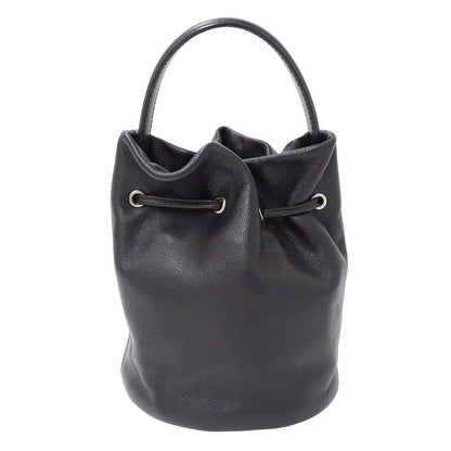 Balenciaga 2-Way Shoulder Bag Leather Everyday Drawstring XS Black Handle Casual — view 2